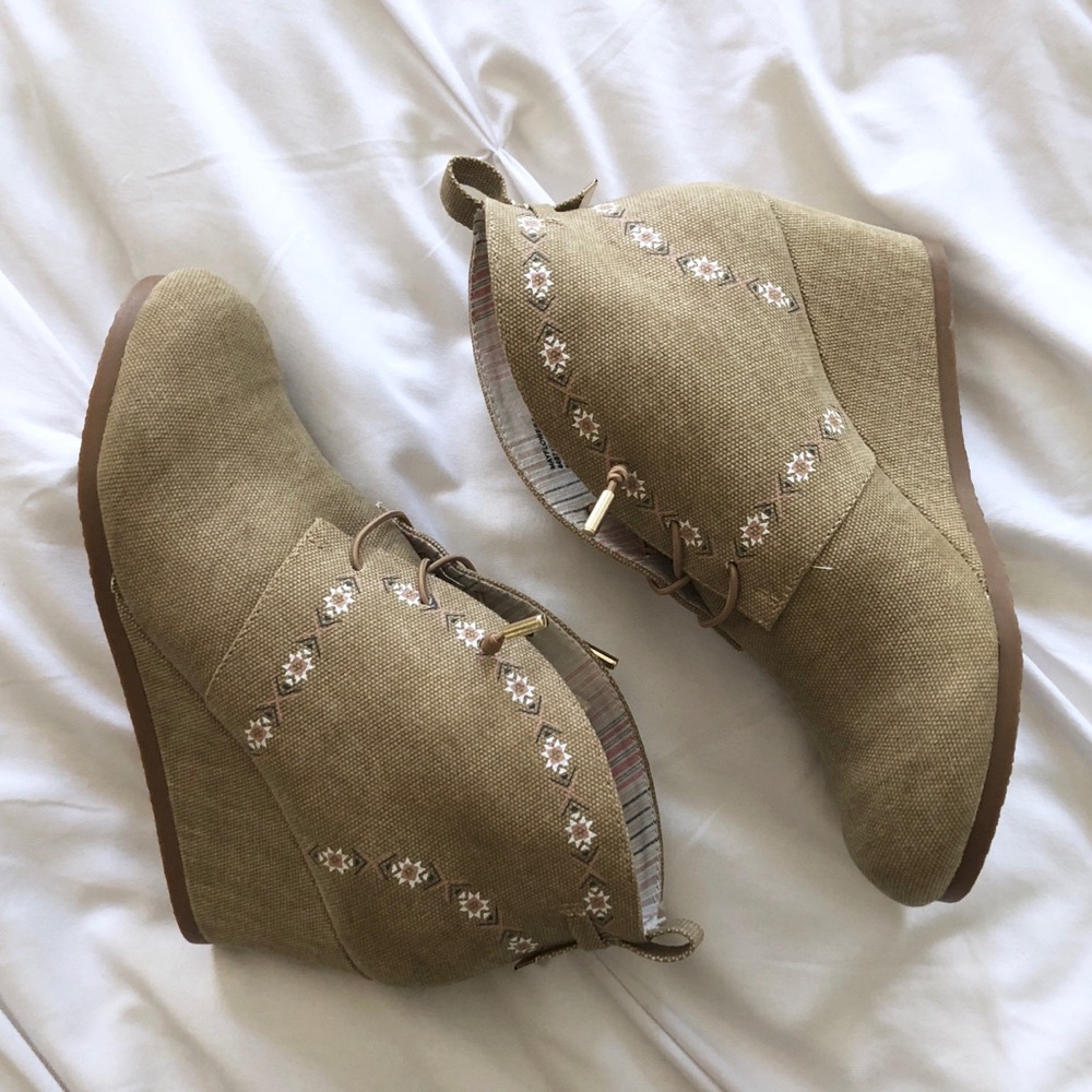 Sugar Wedge Lace Up Bootie